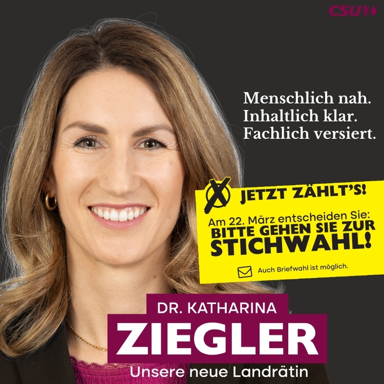 Dr. Katharina Ziegler Landratskandidatin der CSU im Landkreis Neumarkt
